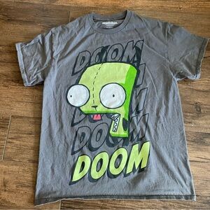 Gray and Green Doom T-Shirt M